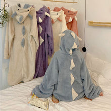 Load image into Gallery viewer, Autumn Winter Women Cute Pajamas Cartoon Ears Hooded Sleepwear