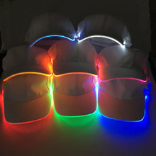 Load image into Gallery viewer, 2 Pcs Christmas Party Peaked Cap LED Luminous Baseball Hat