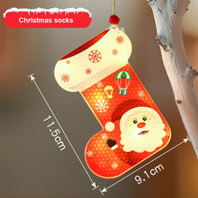 Load image into Gallery viewer, 6 Pack Warm White Light Christmas Tree Pendants Tree Pendants