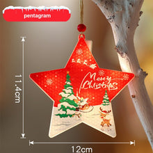 Load image into Gallery viewer, 6 Pack Warm White Light Christmas Tree Pendants Tree Pendants