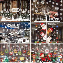 Load image into Gallery viewer, Christmas Window Stickers Merry Christmas Decorations