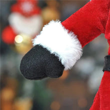 Load image into Gallery viewer, Creative Christmas Wine Bottle Set Golden Velvet Dress Wine Bottle Cover Wine Bottle Bag