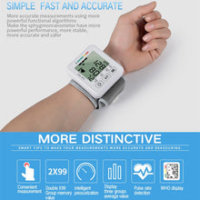 Load image into Gallery viewer, LCD Digital Wrist Blood Pressure Monitor
