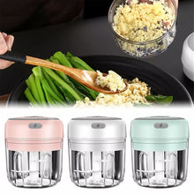 Load image into Gallery viewer, Electric Food Crusher Mini Garlic Press Garlic Crusher Vegetable Chopper