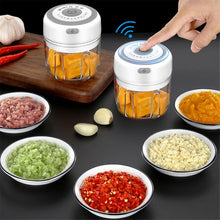 Load image into Gallery viewer, Electric Food Crusher Mini Garlic Press Garlic Crusher Vegetable Chopper