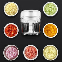 Load image into Gallery viewer, Electric Food Crusher Mini Garlic Press Garlic Crusher Vegetable Chopper