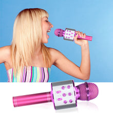 Load image into Gallery viewer, Portable Bluetooth Karaoke Microphone