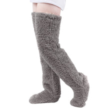 Load image into Gallery viewer, Over Knee High Fuzzy Socks