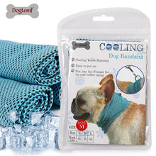 Load image into Gallery viewer, Instant Ice Cooling Dog Bandana Scarf