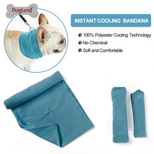 Load image into Gallery viewer, Instant Ice Cooling Dog Bandana Scarf