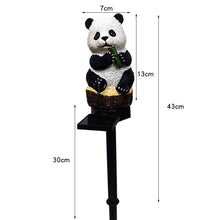 Load image into Gallery viewer, Solar Lamp Outdoor Panda Figurine Sunlight Garden Statue Lawn Light
