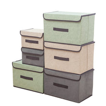 Load image into Gallery viewer, 2Pcs Fabric Storage Bins & Storage Box
