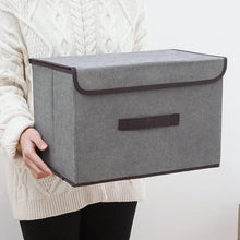 Load image into Gallery viewer, 2Pcs Fabric Storage Bins & Storage Box