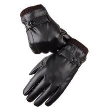 Load image into Gallery viewer, Male Autumn Winter PU Leather Gloves