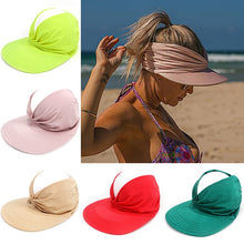 Load image into Gallery viewer, Women Sport Sun Visor Hats