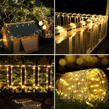 Load image into Gallery viewer, 12M LED Solar Power Rope Tube Lamps