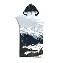 Load image into Gallery viewer, Hooded Bath Towel Microfiber Draped Cape Beach Quick Drying Bathrobe