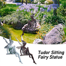 Load image into Gallery viewer, Resin handicraft flower fairy garden ornament Turek sitting demon statue