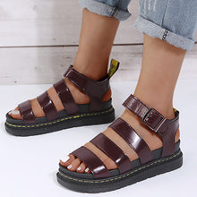 Load image into Gallery viewer, Casual Beach Shoes Platform Flat Martin Sandals