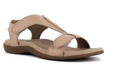 Load image into Gallery viewer, Flat arch massage Velcro word casual beach sandals