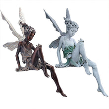 Load image into Gallery viewer, Resin handicraft flower fairy garden ornament Turek sitting demon statue