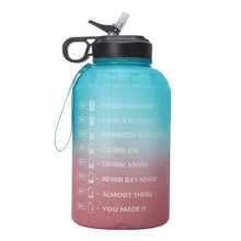 Load image into Gallery viewer, 2.2L Gallon Water Bottle with Straw and Time Marker