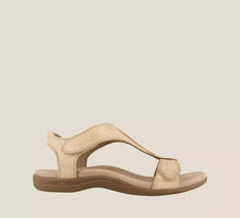 Load image into Gallery viewer, Flat arch massage Velcro word casual beach sandals