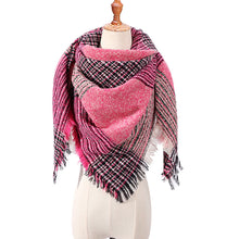 Load image into Gallery viewer, Autumn and winter new circle yarn burr color plaid scarf