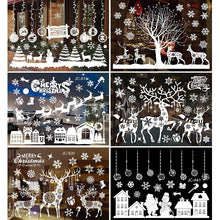 Load image into Gallery viewer, Christmas Window Stickers Merry Christmas Decorations