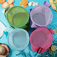 Load image into Gallery viewer, Mesh Shell Storage Bag Beach Toys Organizer Collection Bag