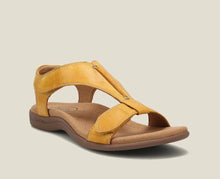 Load image into Gallery viewer, Flat arch massage Velcro word casual beach sandals