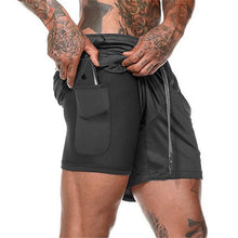 Load image into Gallery viewer, Men Sportswear Double-deck Running Shorts
