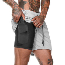 Load image into Gallery viewer, Men Sportswear Double-deck Running Shorts