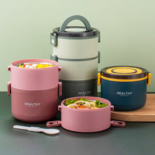 Load image into Gallery viewer, Multiple Layers Stainless Steel Thermal Lunch Box