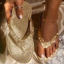 Load image into Gallery viewer, Summer Oinch Sandals Rhinestones Beach Slippers