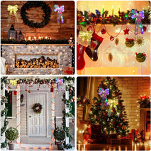 Load image into Gallery viewer, Christmas Decoration Bow Ribbon String Lights