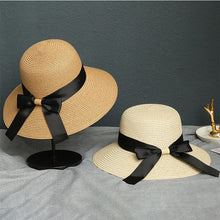 Load image into Gallery viewer, Womens Beach Sun Straw Hat