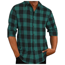 Load image into Gallery viewer, Autumn Winter Flannel Checkered Men Shirts