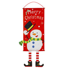 Load image into Gallery viewer, Merry Christmas Ornament Santa Claus Banner Flag Door Window Hanging Xmas Decor