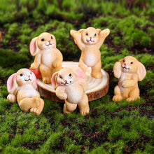 Load image into Gallery viewer, 5 Pcs Mini Cute Rabbit Model Craft Gift Bonsai Decor