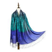 Load image into Gallery viewer, Musical note rayon jacquard scarf