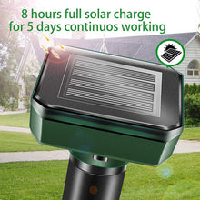 Load image into Gallery viewer, Farm Outdoor Solar Mouse Repeller Vibration Ultrasonic