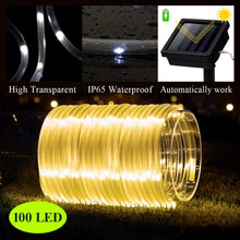Load image into Gallery viewer, 12M LED Solar Power Rope Tube Lamps