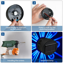 Load image into Gallery viewer, Outdoor Courtyard Waterproof Solar Wall Lamp