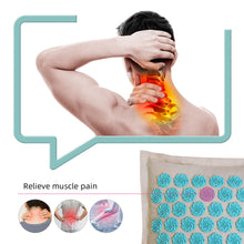 Load image into Gallery viewer, Acupressure Mat, Massage Mat Acupuncture Pillow Set Yoga Mat Needle Relieve Back