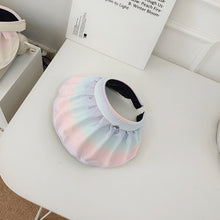 Load image into Gallery viewer, Women's summer big eaves sun hat gradual change empty shell sun hat