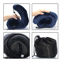 Load image into Gallery viewer, U Shaped Memory Foam Neck Pillows Soft Travel Pillow