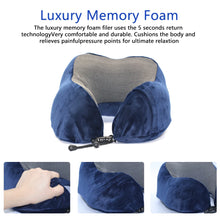 Load image into Gallery viewer, U Shaped Memory Foam Neck Pillows Soft Travel Pillow