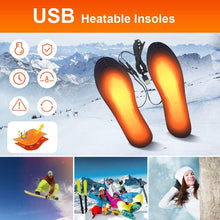 Load image into Gallery viewer, 1 Pair USB Heated Shoe Insoles