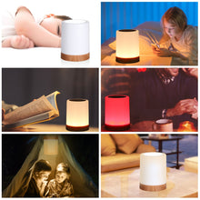 Load image into Gallery viewer, USB Rechargeable Touching Control Bedside Light Dimmable Table Lamp